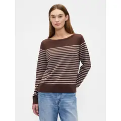 GAP - Sweater Mujer Boatneck Café