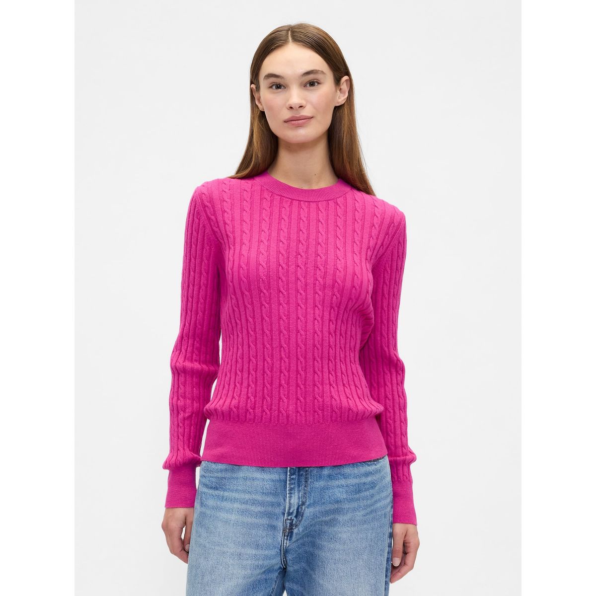 GAP - Sweater Mujer Gap Cashsoft Fucsia