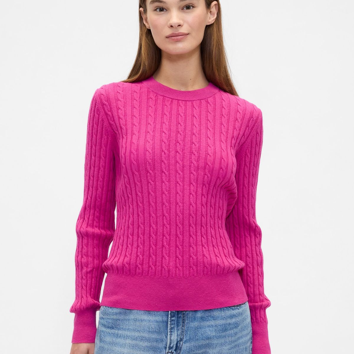 GAP - Sweater Mujer Gap Cashsoft Fucsia