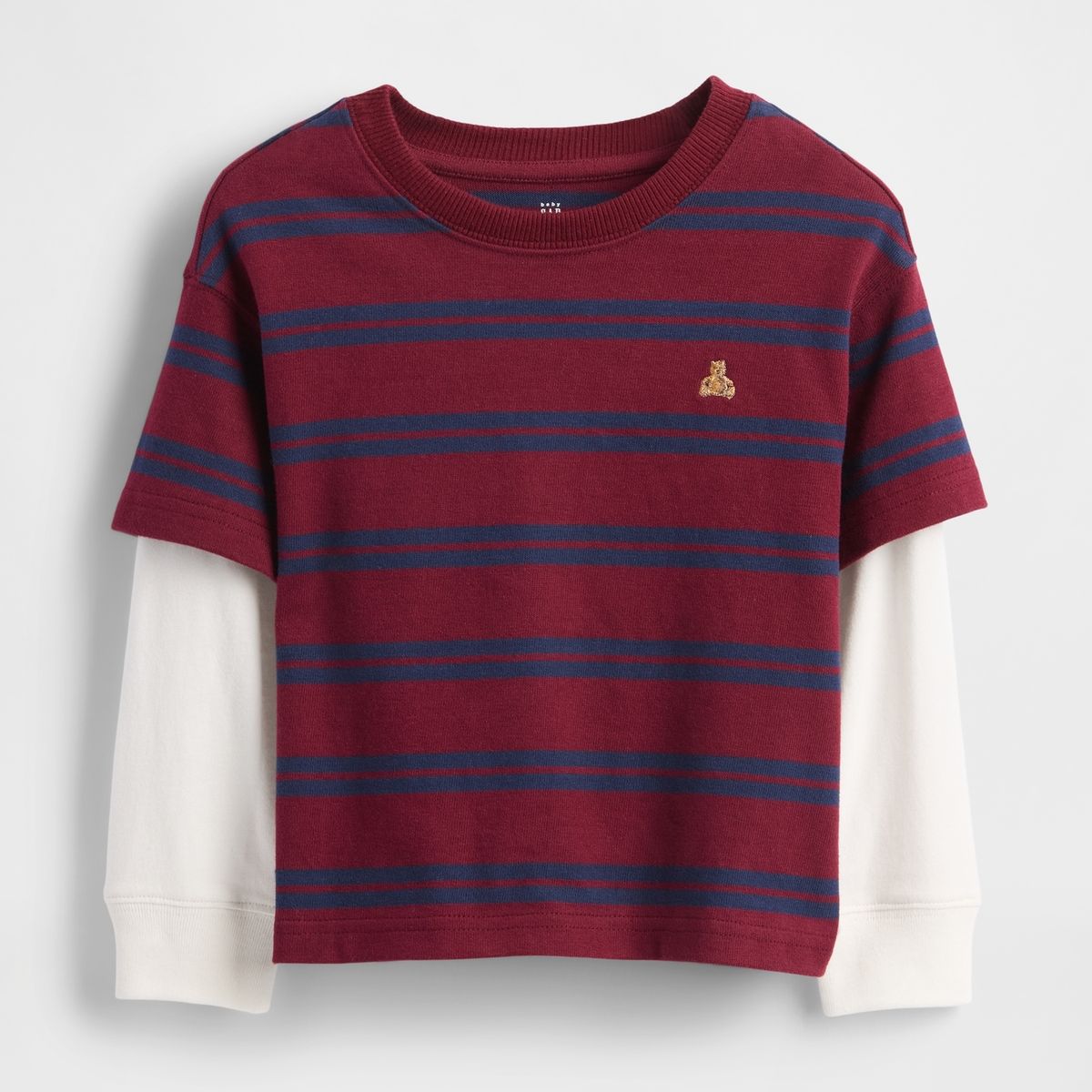 GAP - Polera Toddler Niño Manga Larga Rojo Gap