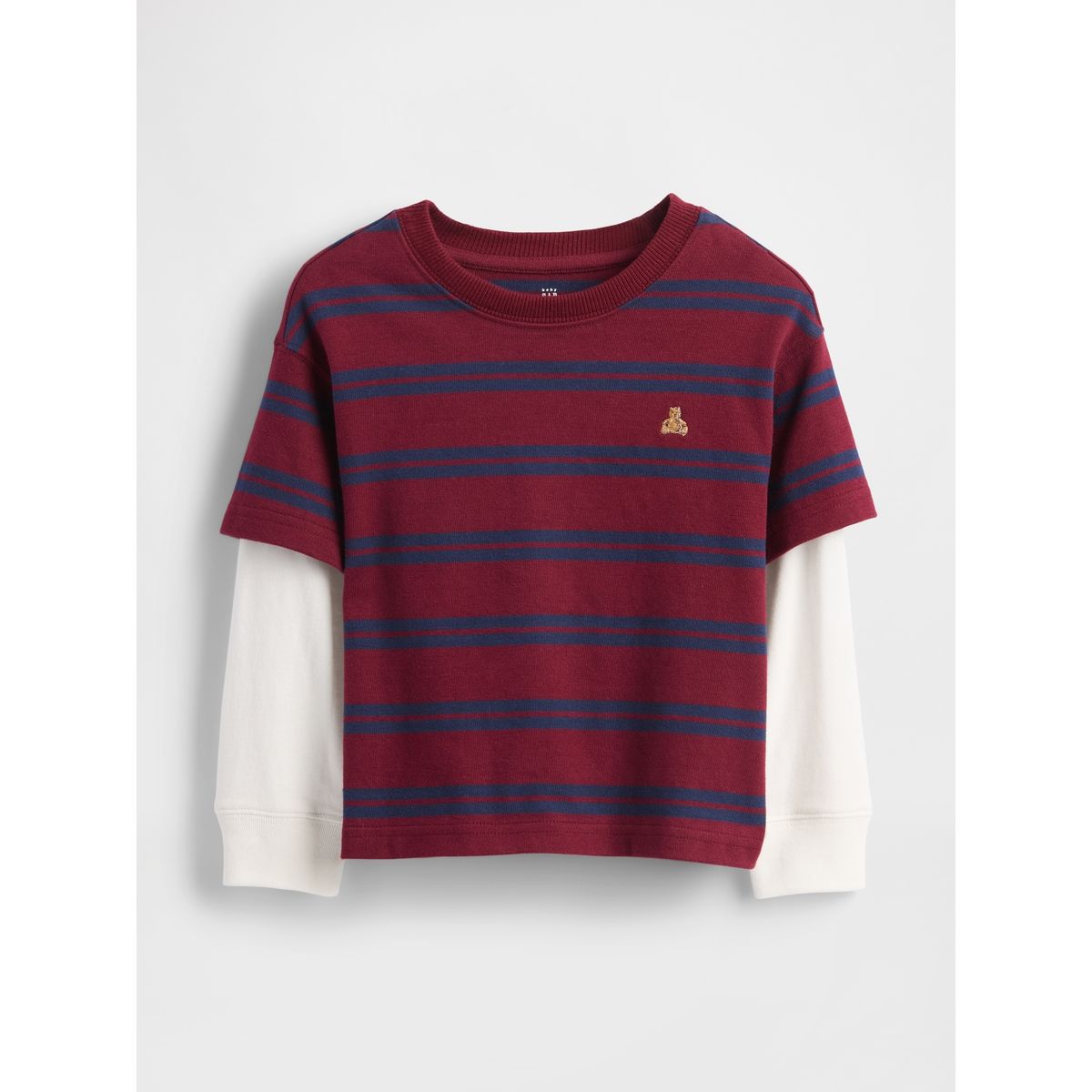 GAP - Polera Toddler Niño Manga Larga Rojo Gap