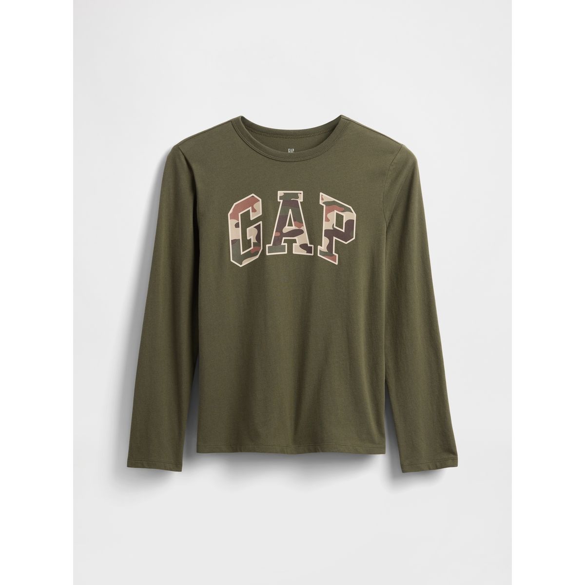 GAP - Polera Niño Manga Larga Logo Verde Gap