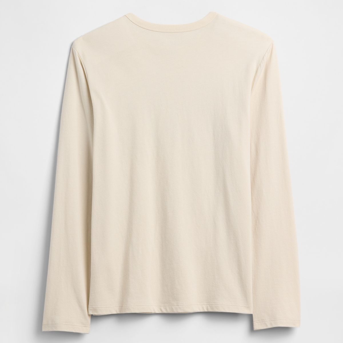 GAP - Polera Niño Manga Larga Logo Beige Gap