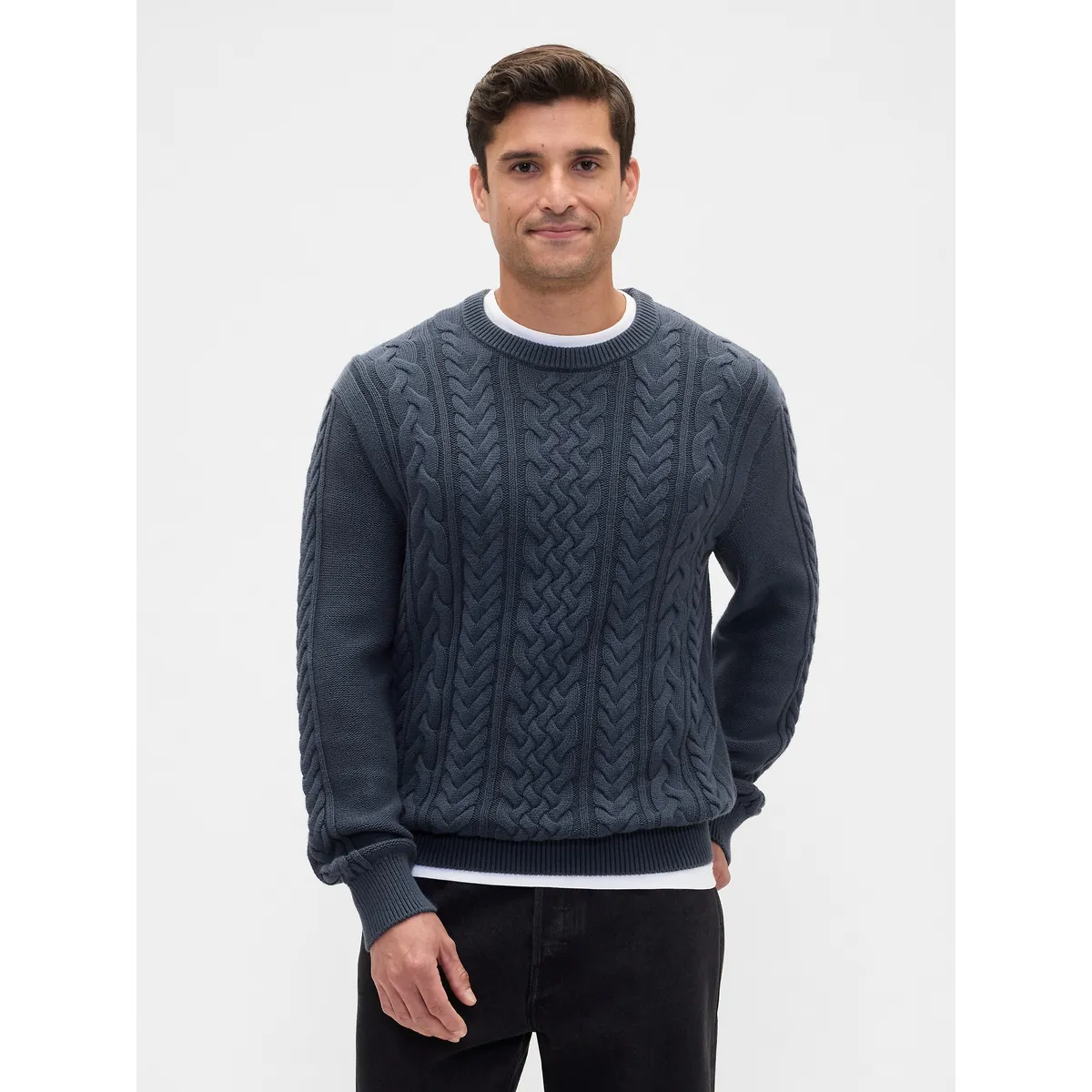 GAP - Sweater Hombre Crew Azul Gap