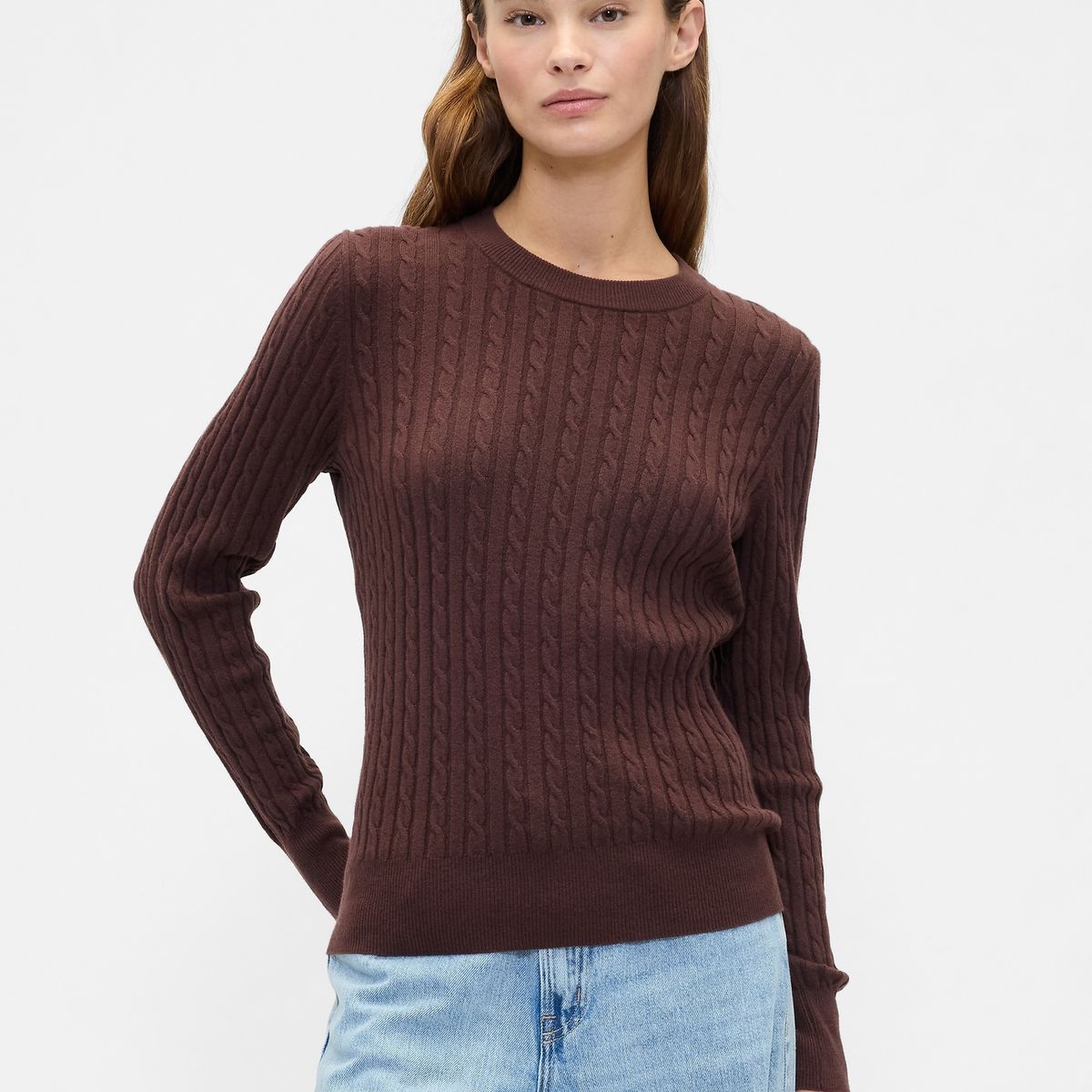 GAP - Sweater Mujer Cashsoft Café Gap