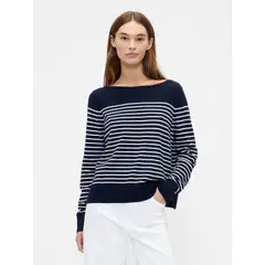 GAP - Sweater Mujer Boatneck Azul