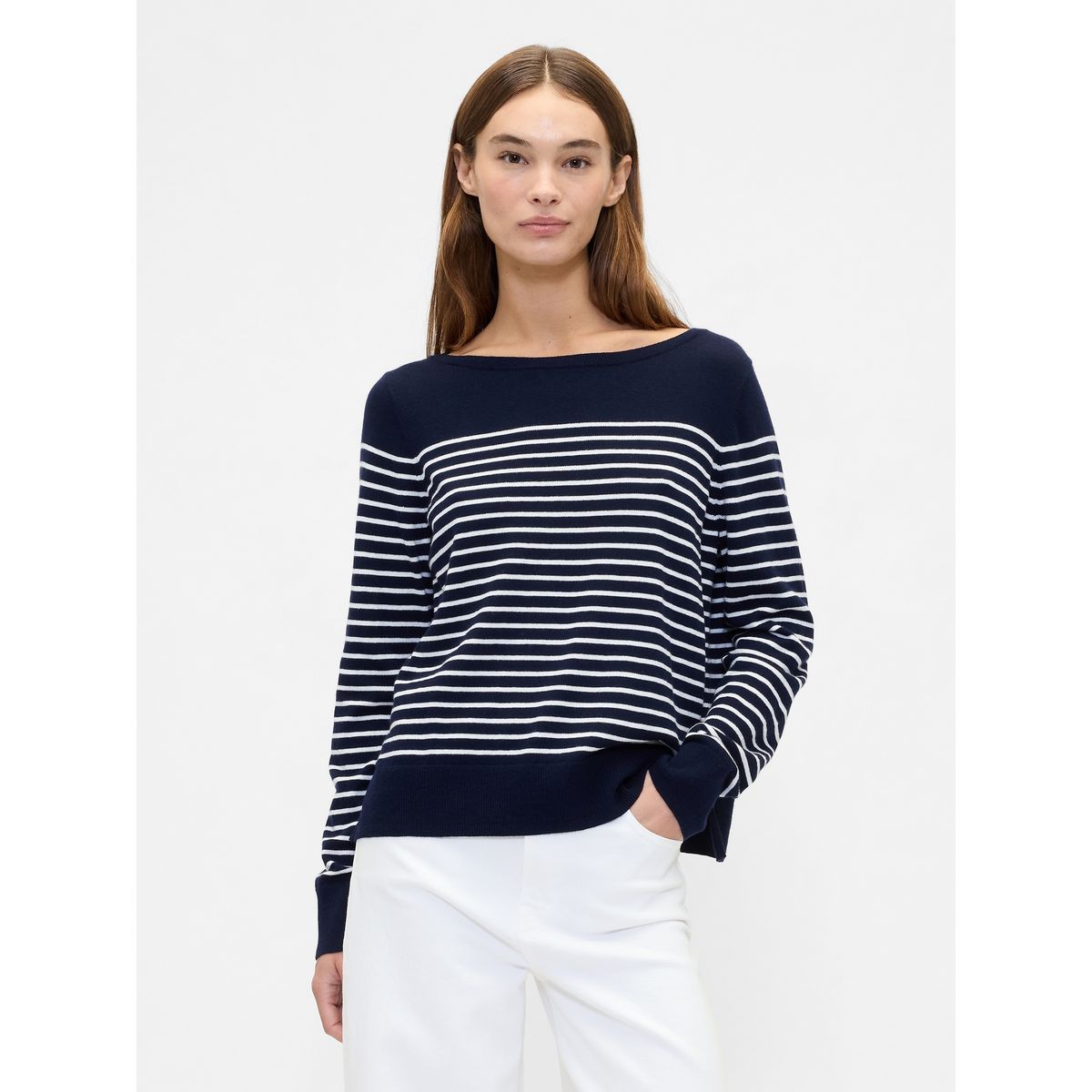 GAP - Sweater Mujer Boatneck Azul Gap