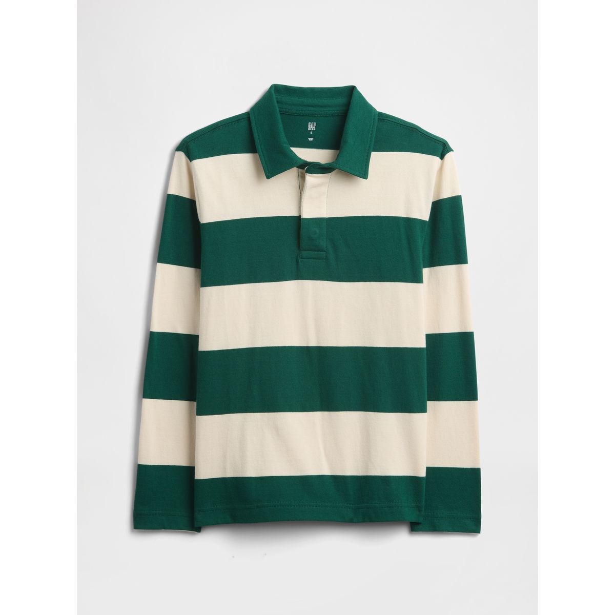 GAP - Polera Niño Manga Larga Polo Verde Gap