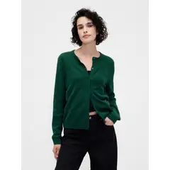 GAP - Chaleco Mujer Cashsoft Verde