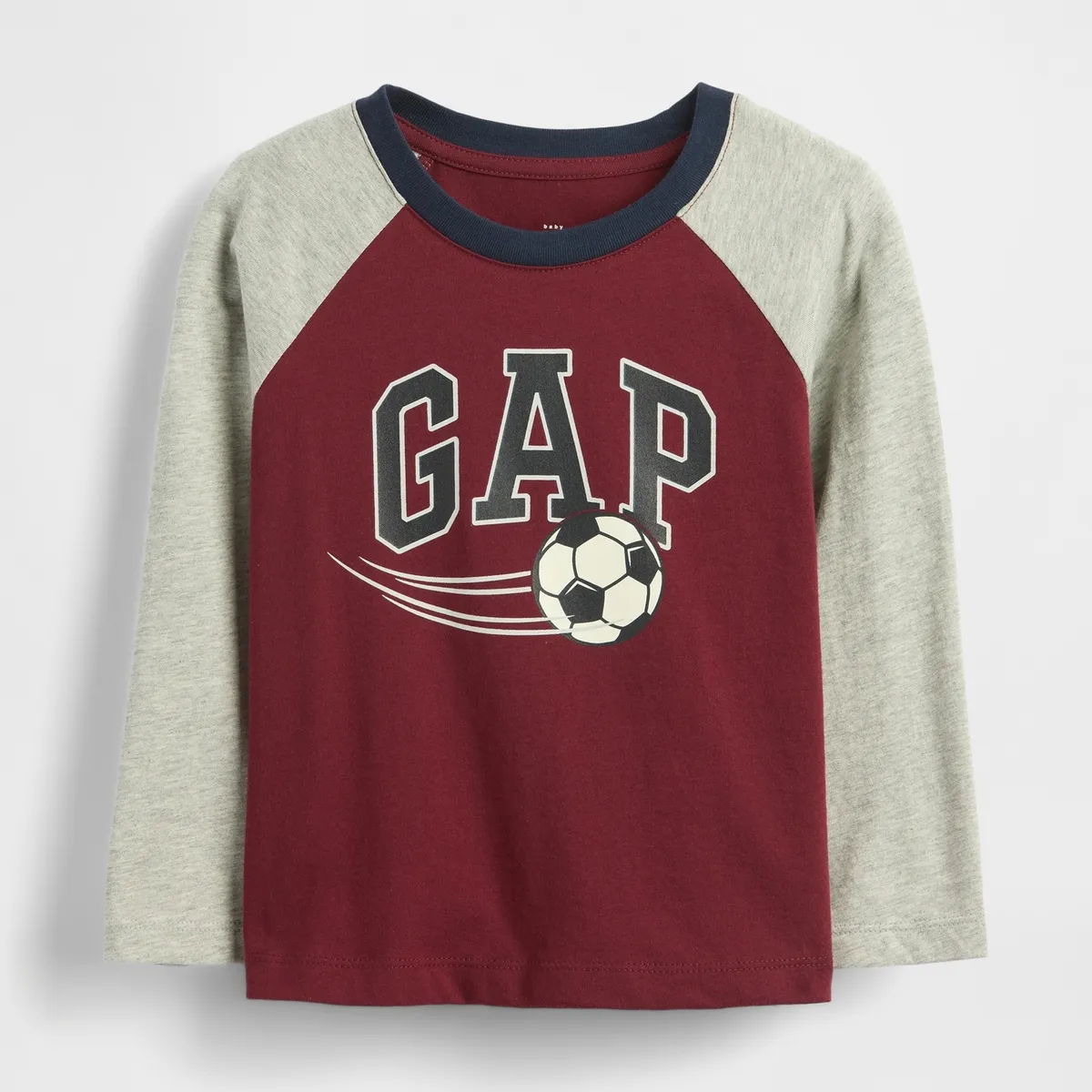 GAP - Polera Toddler Niño Gap Manga Larga Logo Rojo