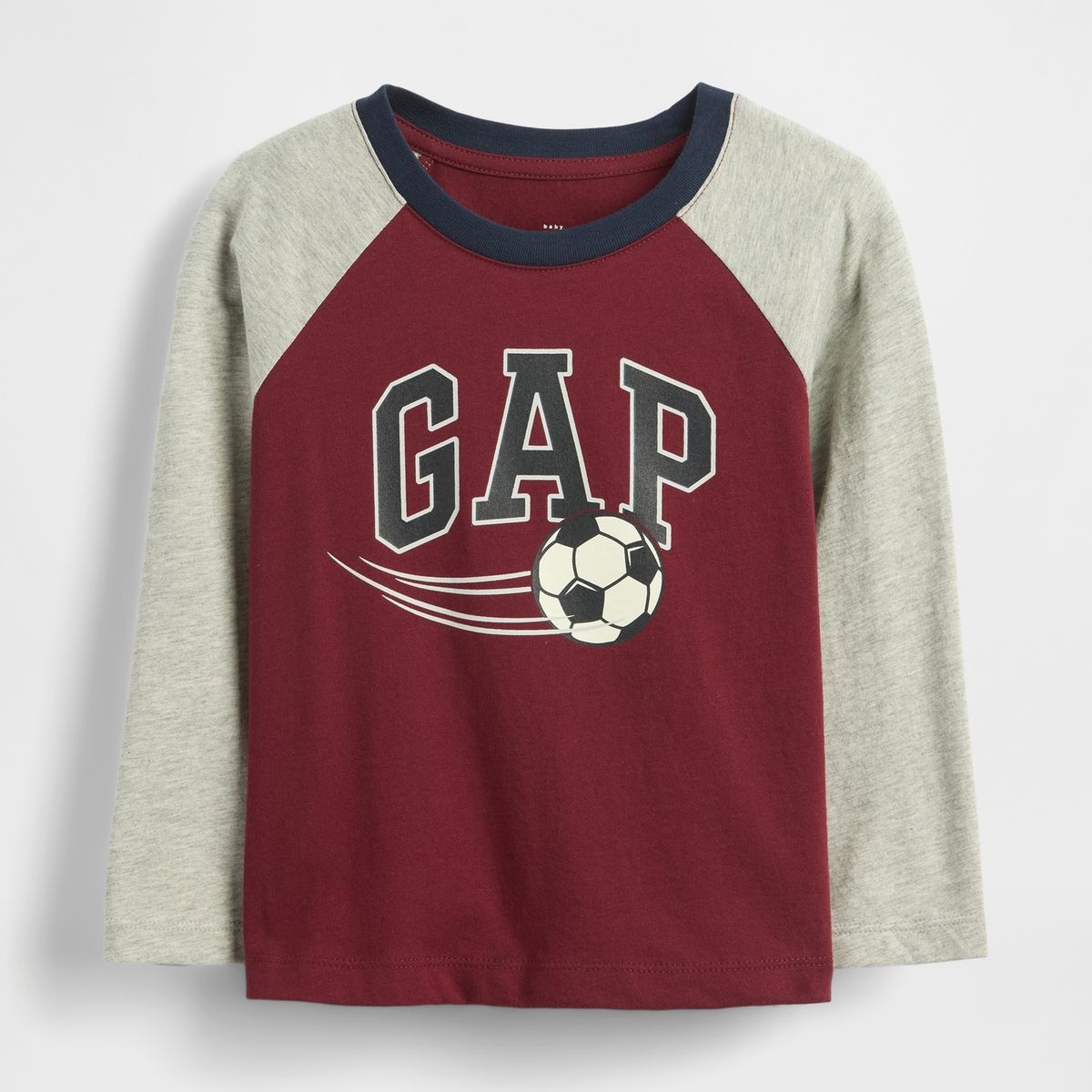GAP - Polera Toddler Niño Gap Manga Larga Logo Rojo