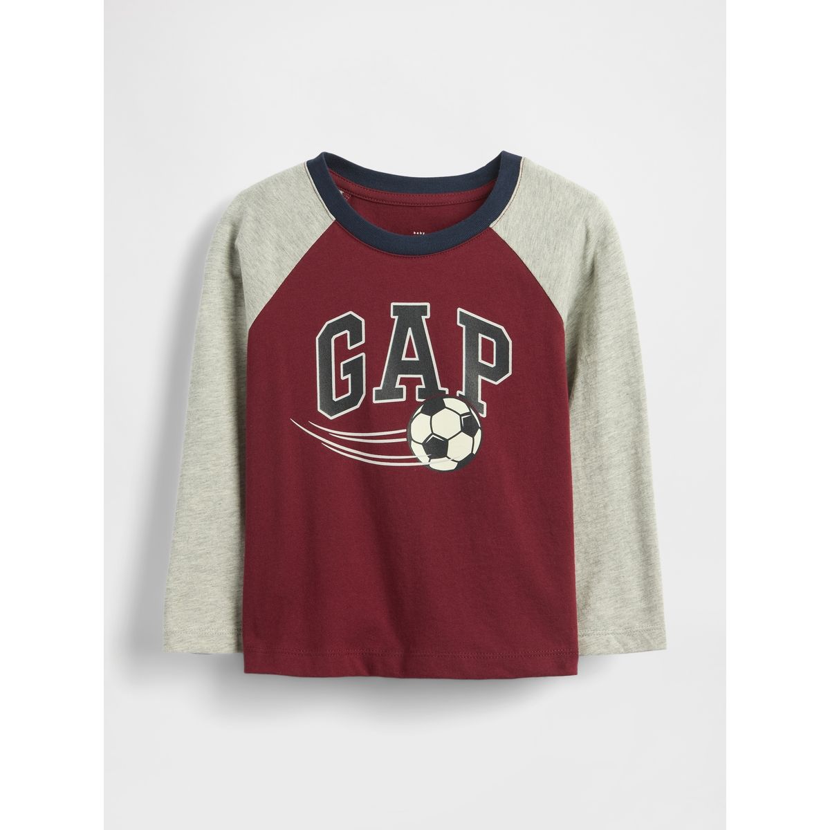 GAP - Polera Toddler Niño Gap Manga Larga Logo Rojo