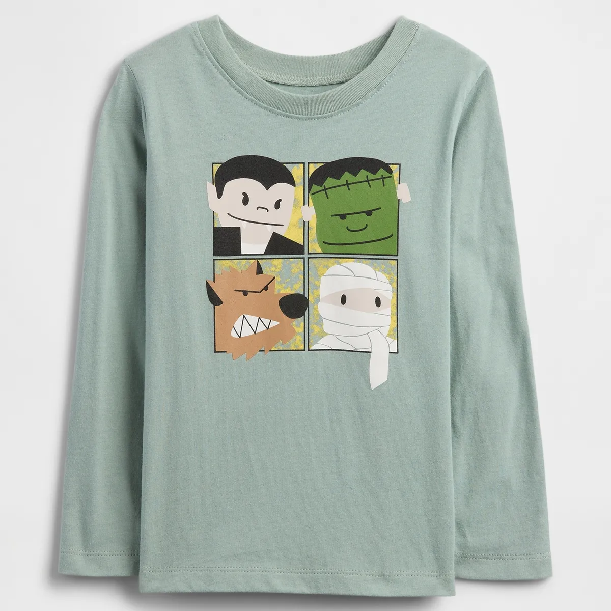 GAP - Polera Toddler Niño Gap Manga Larga Graficas Verde
