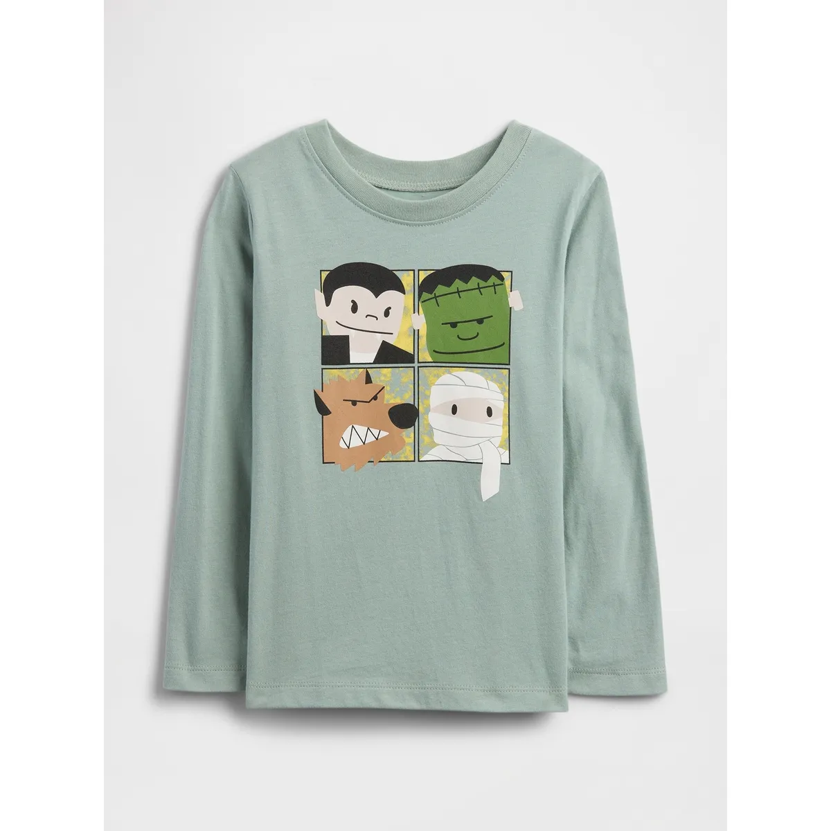GAP - Polera Toddler Niño Gap Manga Larga Graficas Verde