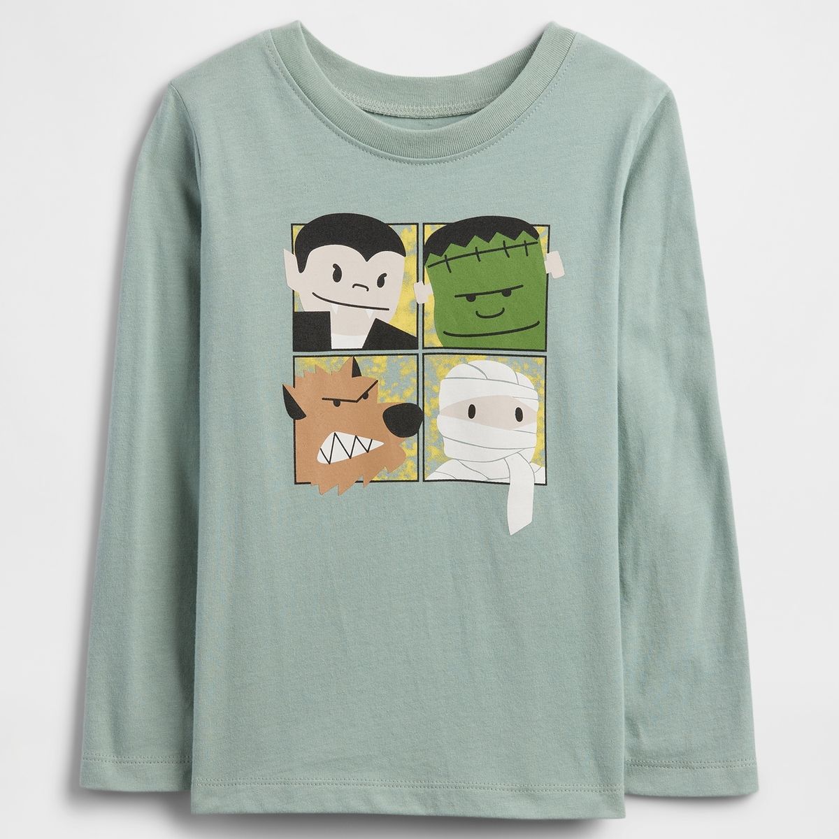 GAP - Polera Toddler Niño Gap Manga Larga Graficas Verde