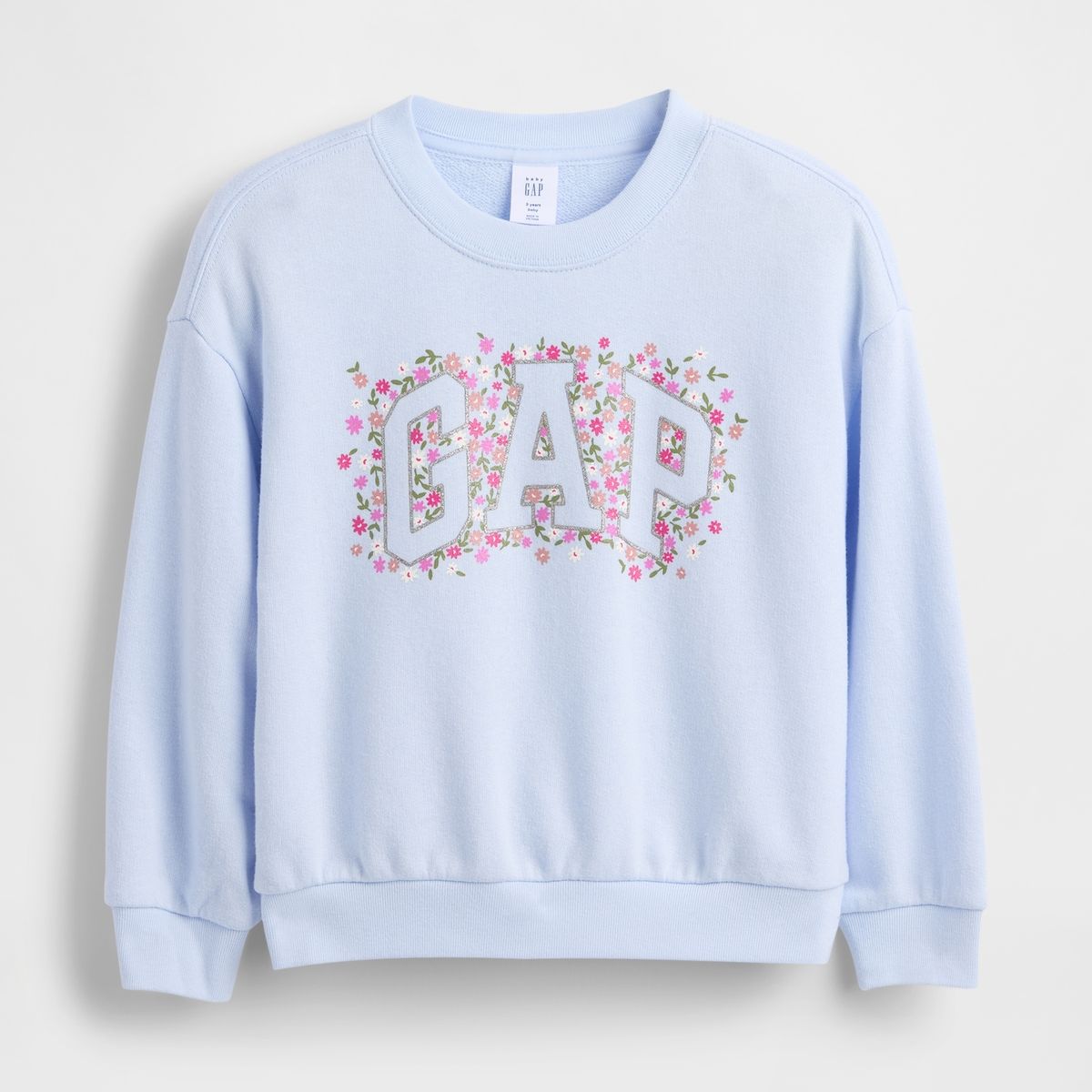 GAP - Polerón Toddler Niña Gap Logo Crew Azul