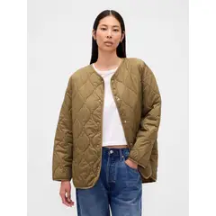 GAP - Chaqueta Mujer Puffer Café
