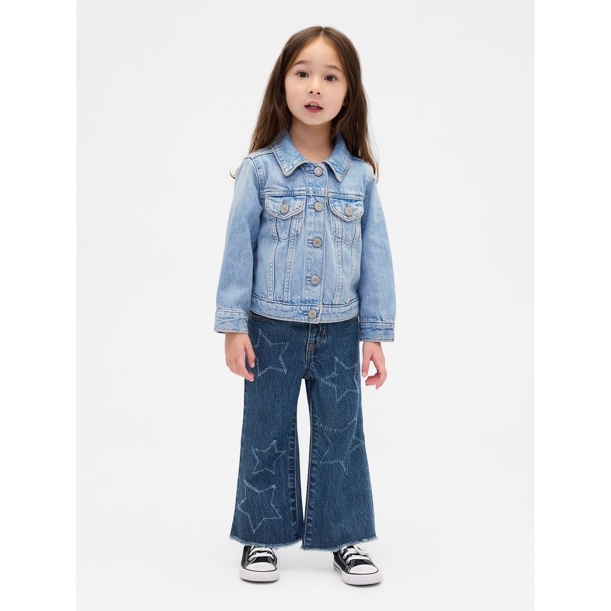 GAP - Jeans Toddler Niña Stride Azul Gap