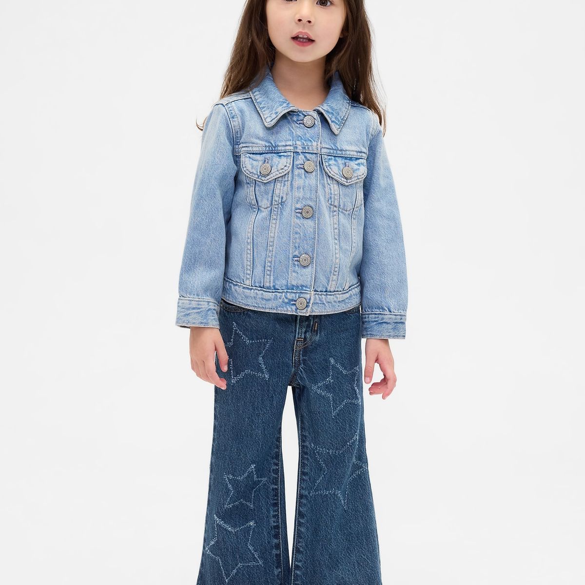GAP - Jeans Toddler Niña Stride Azul Gap