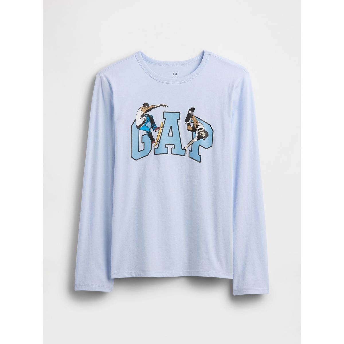 GAP - Polera Niño Gap Manga Larga Logo Azul