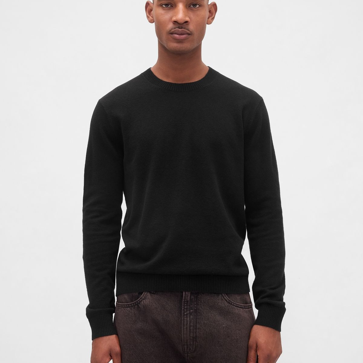 GAP - Sweater Hombre Gap Crew Cashsoft Negro