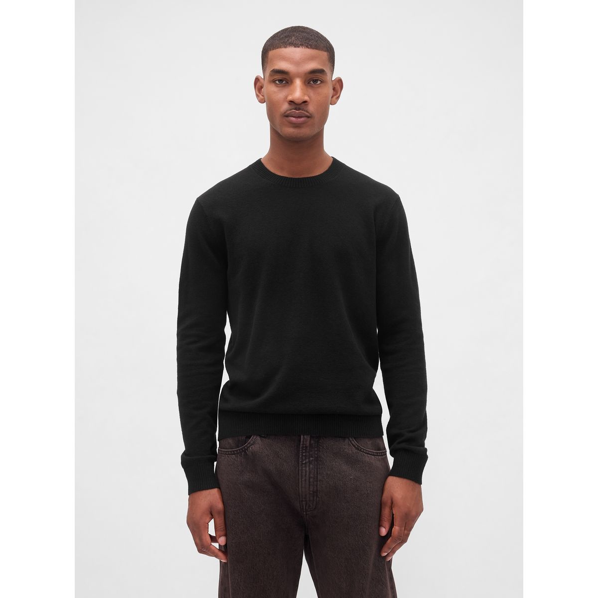 GAP - Sweater Hombre Crew Cashsoft Negro Gap
