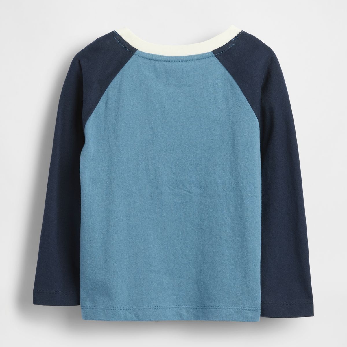 GAP - Polera Toddler Niño Manga Larga Logo Azul Gap