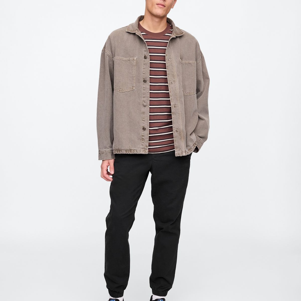 GAP - Pantalón Hombre Jogger Negro Gap