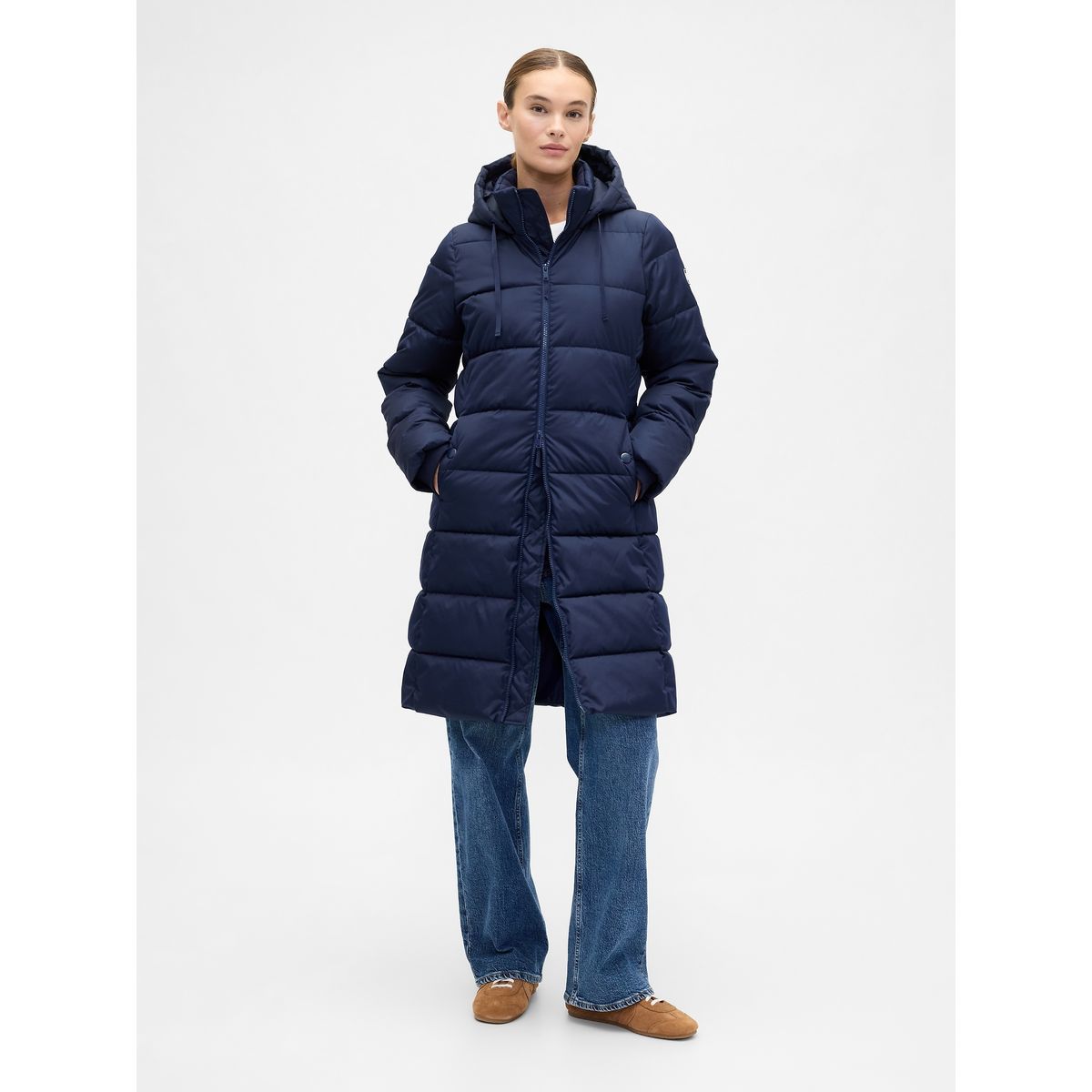 GAP - Chaqueta Mujer Puffer Azul Gap