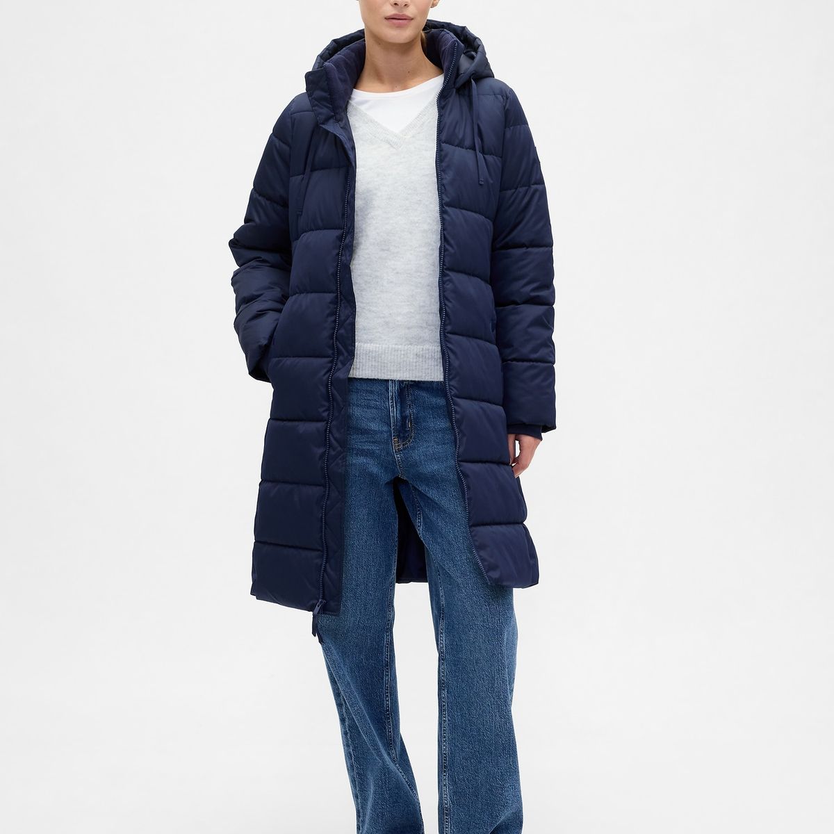 GAP - Chaqueta Mujer Puffer Azul Gap