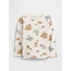 GAP - Polera Toddler Niño Manga Larga Graficas Beige