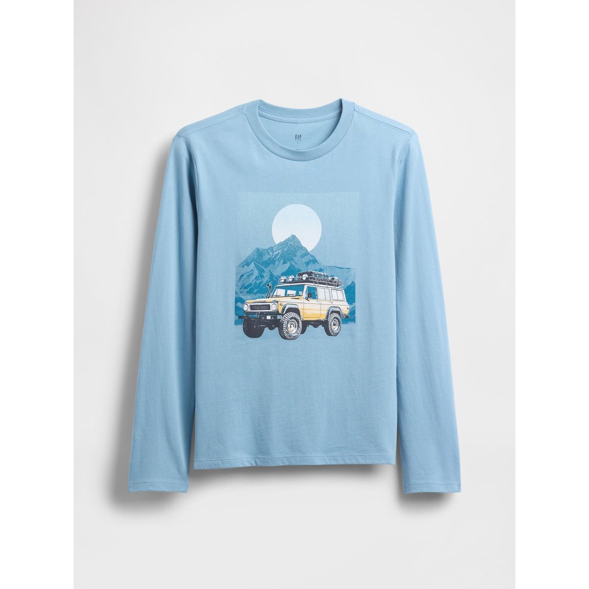GAP - Polera Niño Gap Manga Larga Graficas Azul