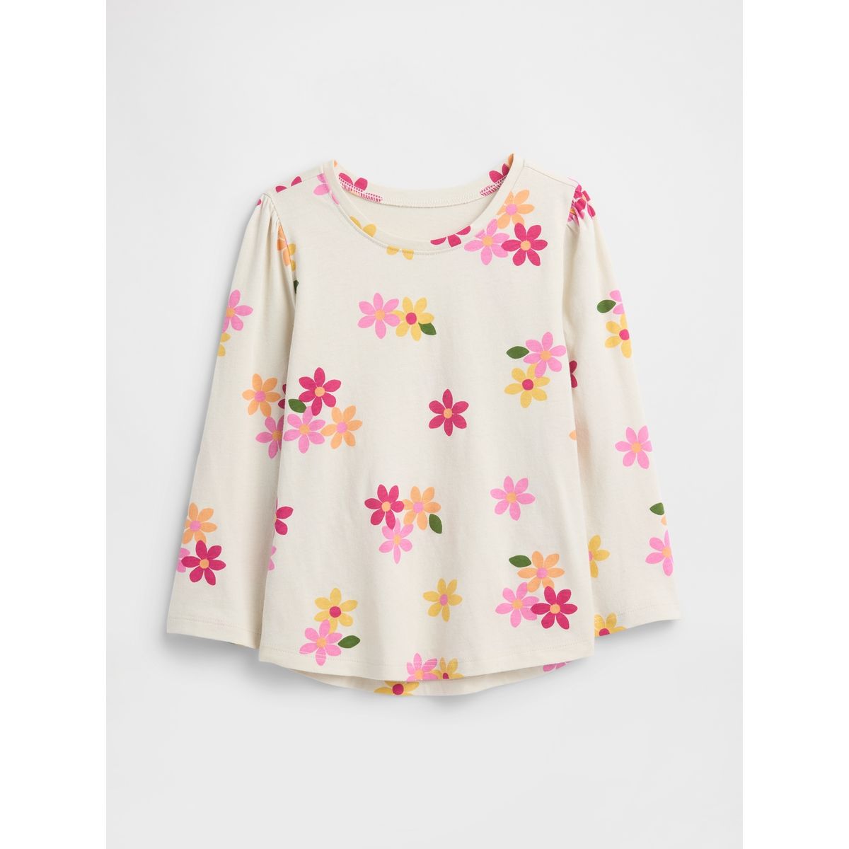 GAP - Polera Toddler Niña Gap Manga Larga Beige