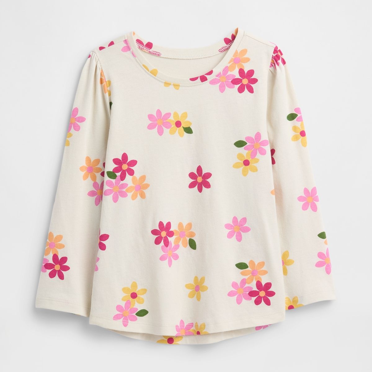 GAP - Polera Toddler Niña Gap Manga Larga Beige