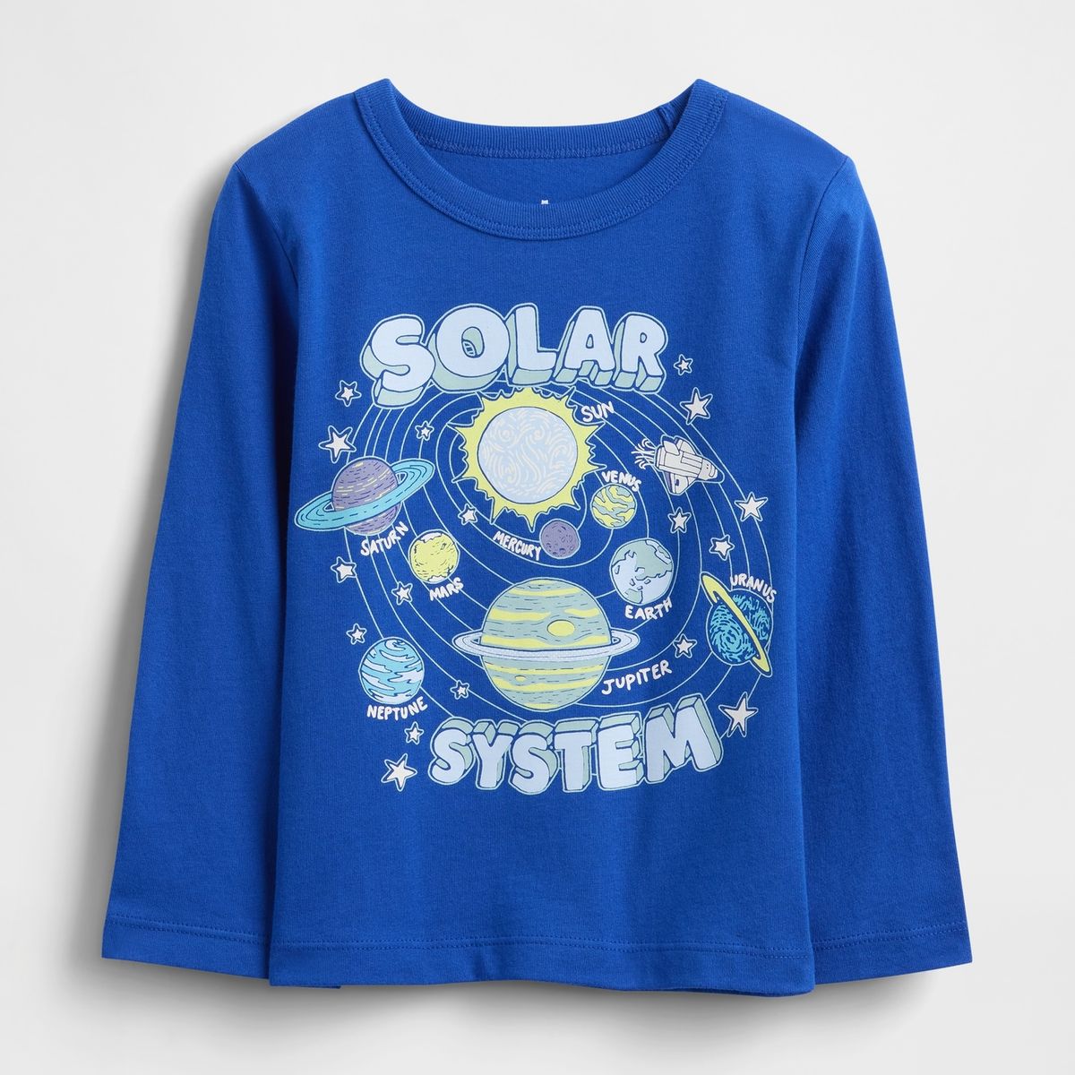 GAP - Polera Toddler Niño Manga Larga Azul Gap