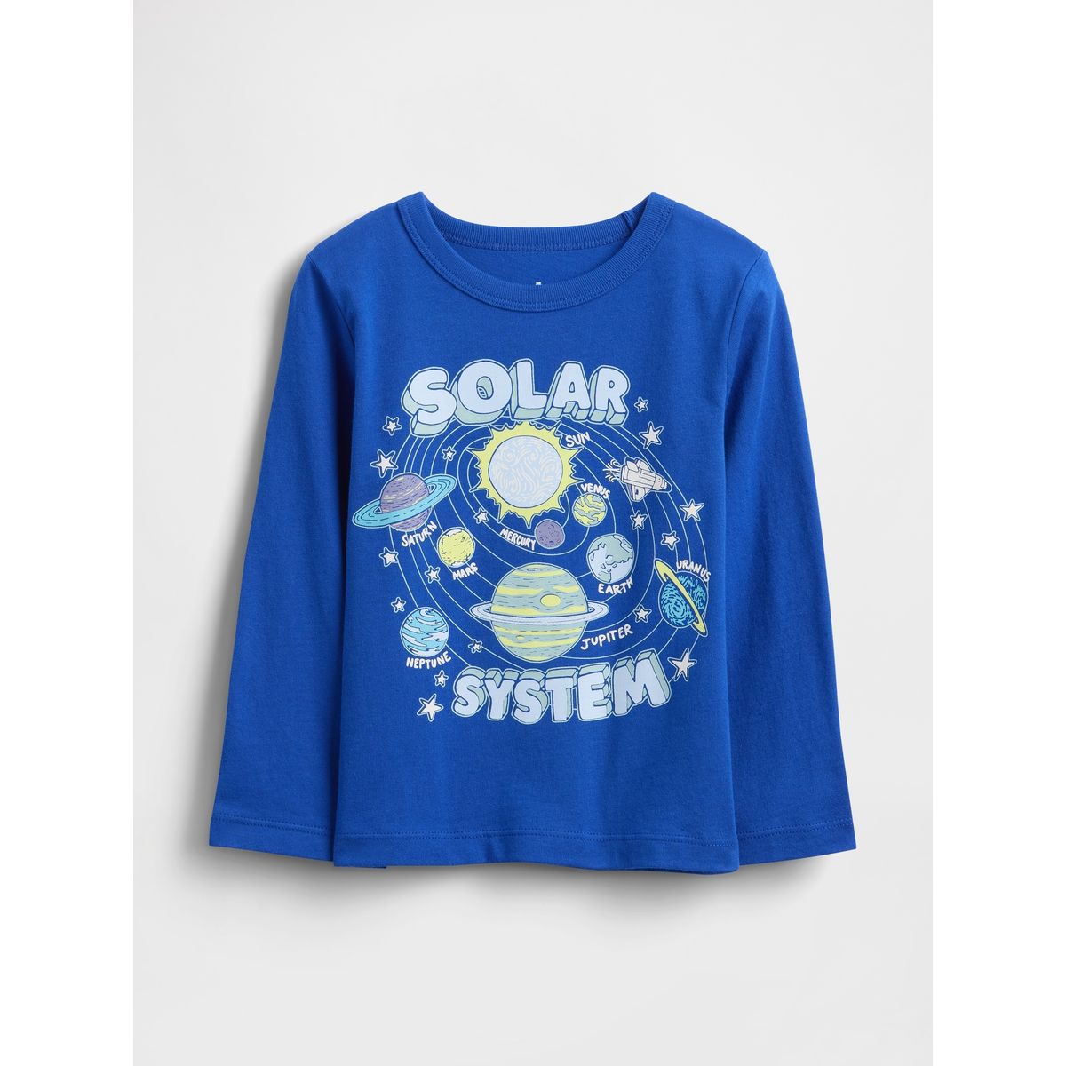 GAP - Polera Toddler Niño Manga Larga Azul Gap