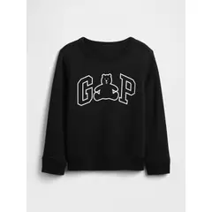 GAP - Polerón Toddler Niño Logo Crew Negro