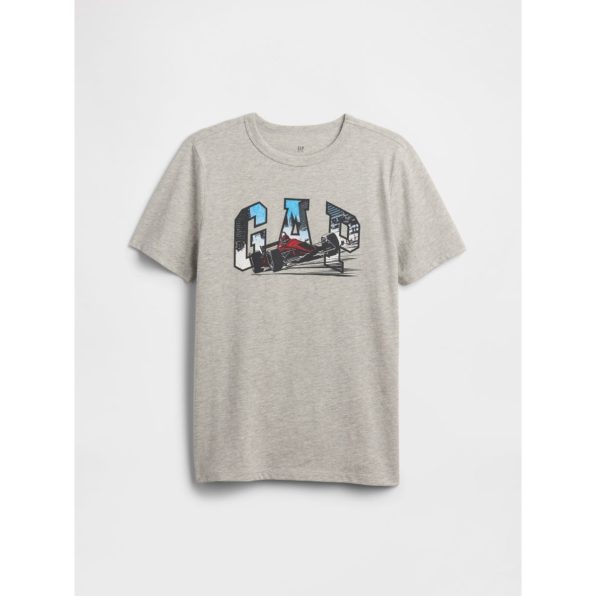 GAP - Polera Niño Manga Corta Graficas Gris Gap