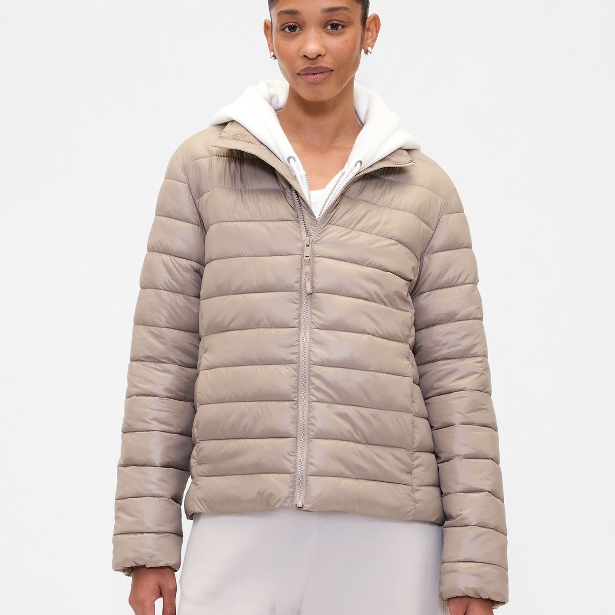 GAP - Chaqueta Mujer Puffer Café Gap