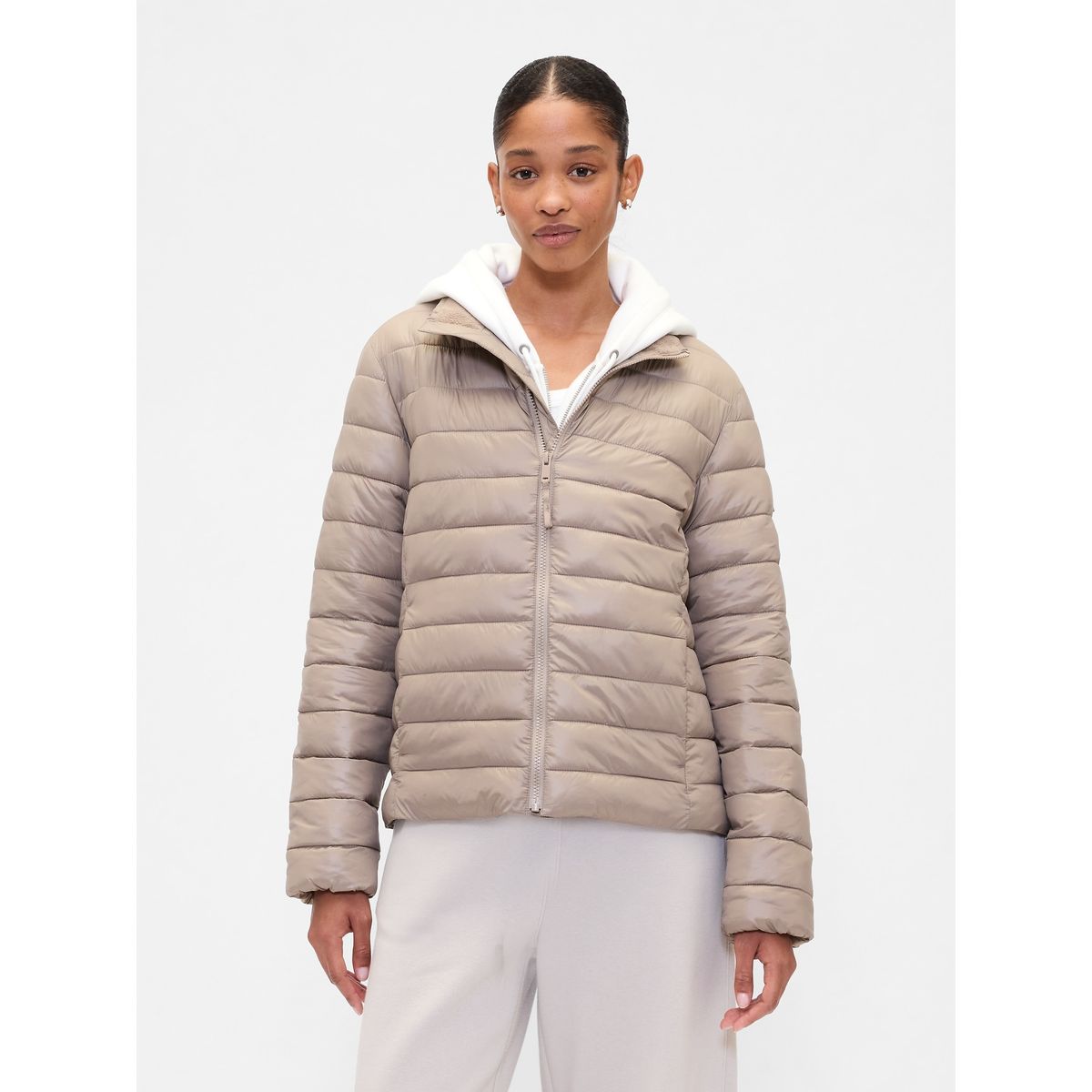 GAP - Chaqueta Mujer Puffer Café Gap