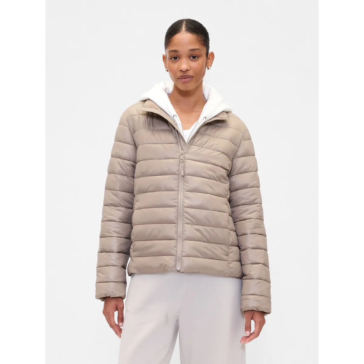 GAP - Chaqueta Mujer Puffer Café Gap