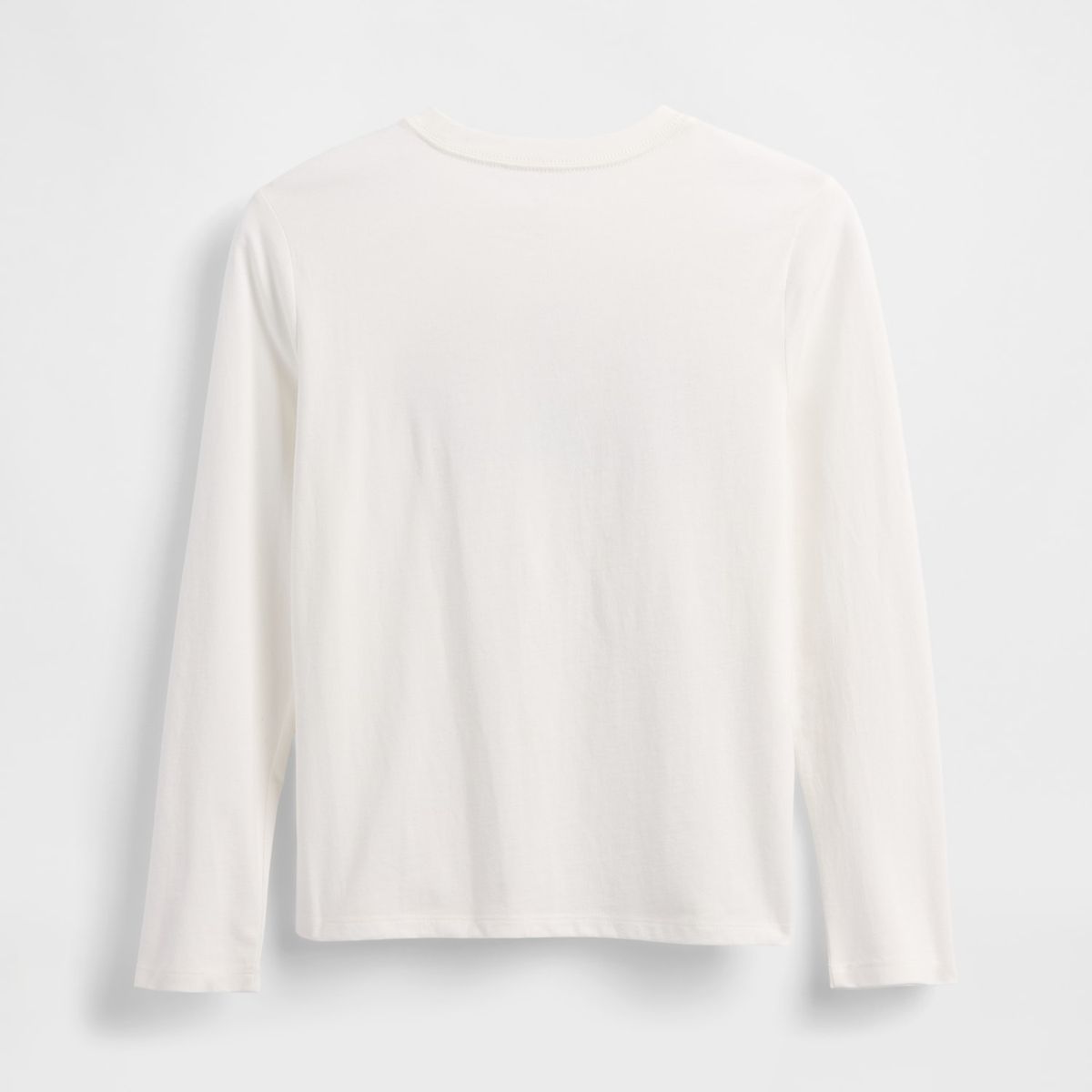GAP - Polera Niño Gap Manga Larga Logo Blanco