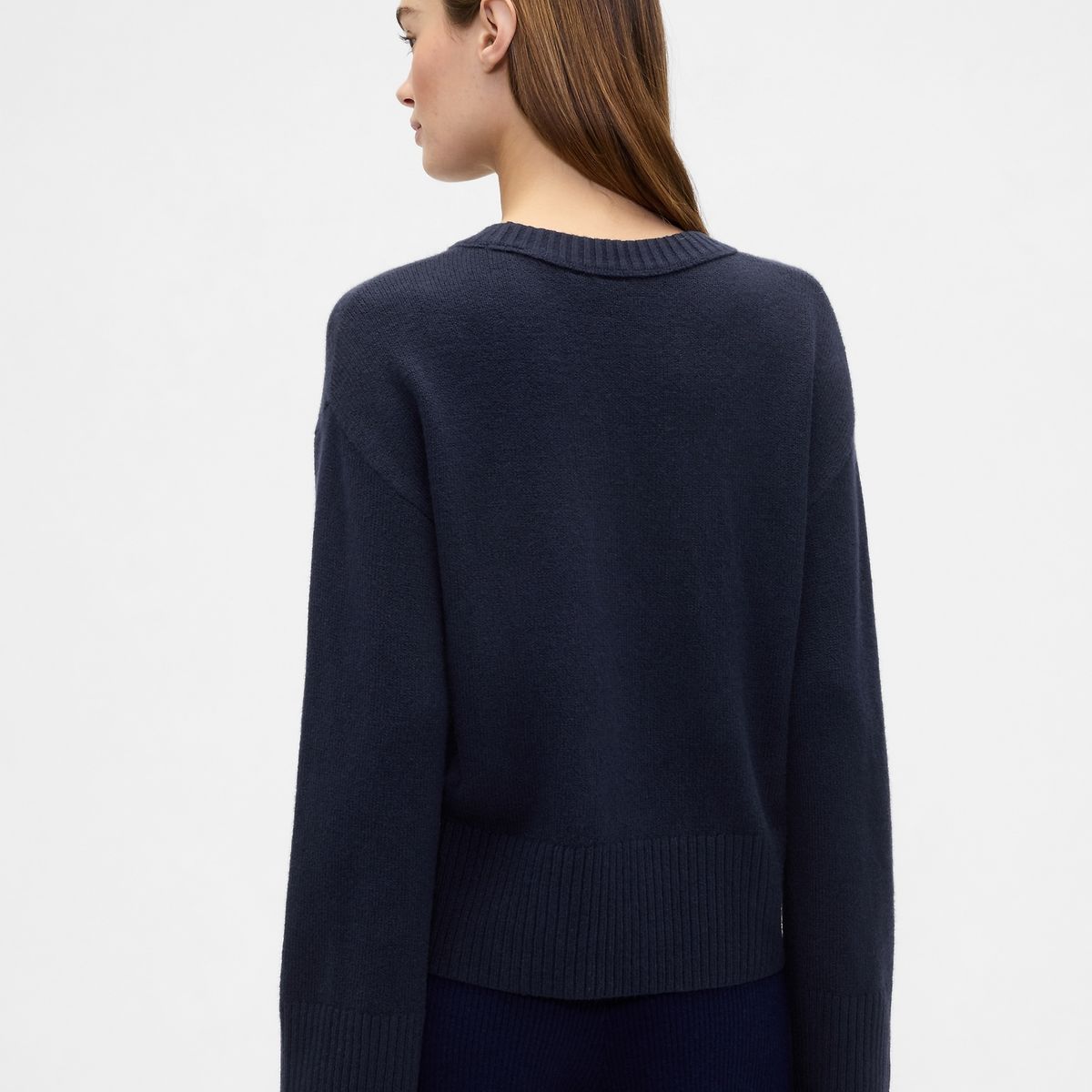 GAP - Sweater Mujer Cashsoft Azul Gap