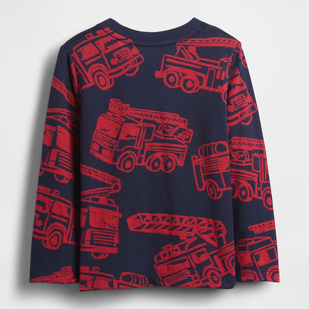 GAP - Polera Toddler Niño Manga Larga Pocket Rojo Gap