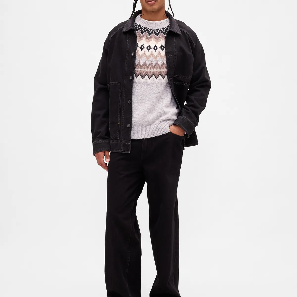 GAP - Sweater Hombre Gris Gap