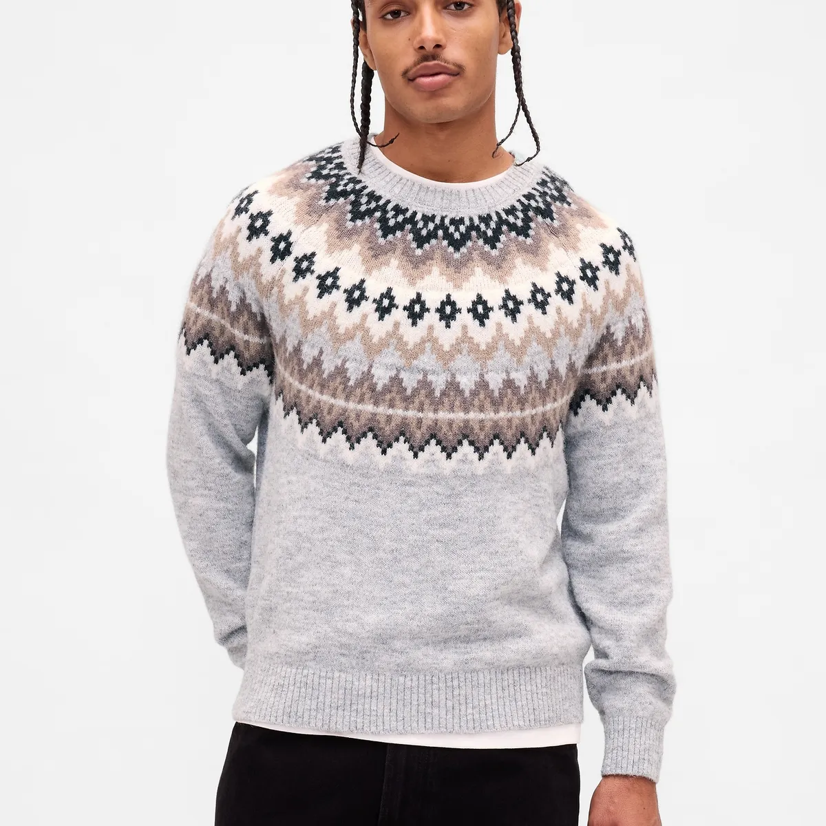 GAP - Sweater Hombre Gris Gap