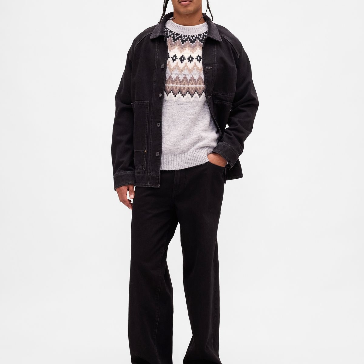 GAP - Sweater Hombre Gris Gap