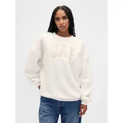 GAP - Polerón Mujer Sherpa Blanco