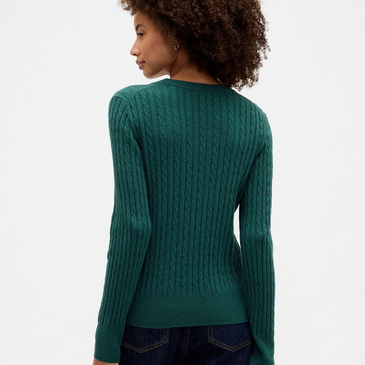 GAP - Sweater Mujer Cashsoft Verde Gap