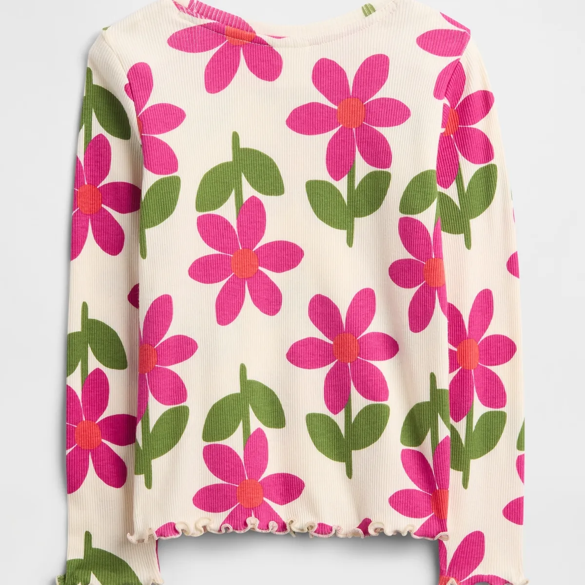GAP - Polera Toddler Niña Gap Manga Larga Beige